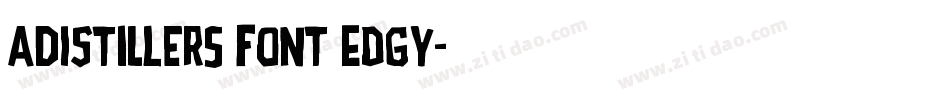 ADIstiLleRS Font Edgy字体转换